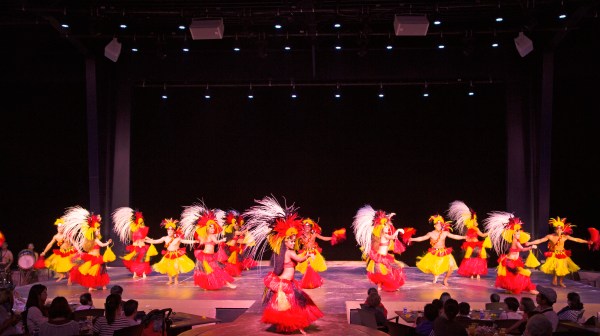 Hula dancers at the TaoTao Tasi show