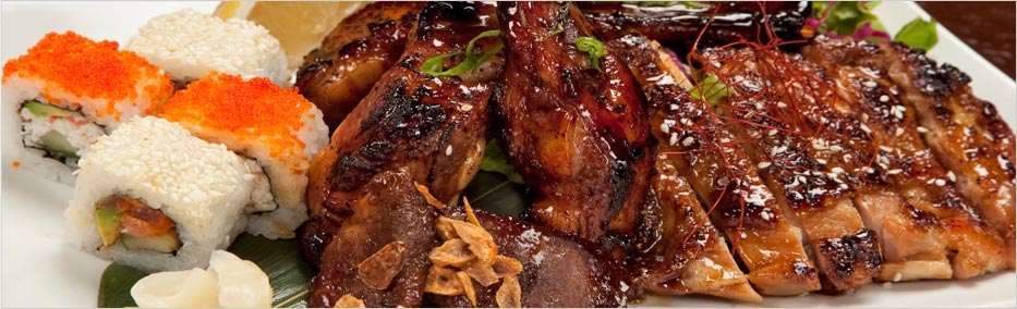 dining-banner Sushi and chicken dinner