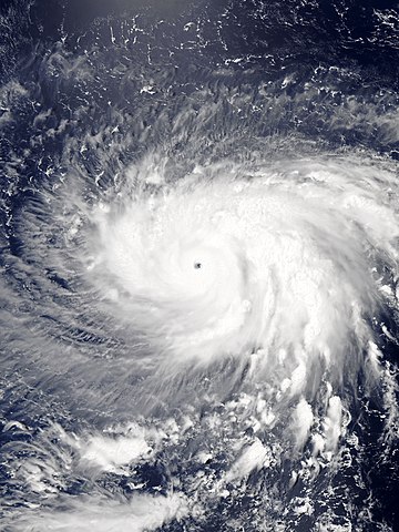 Satellite image of Typhoon Maria