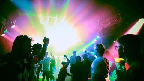 a group of people on a stage