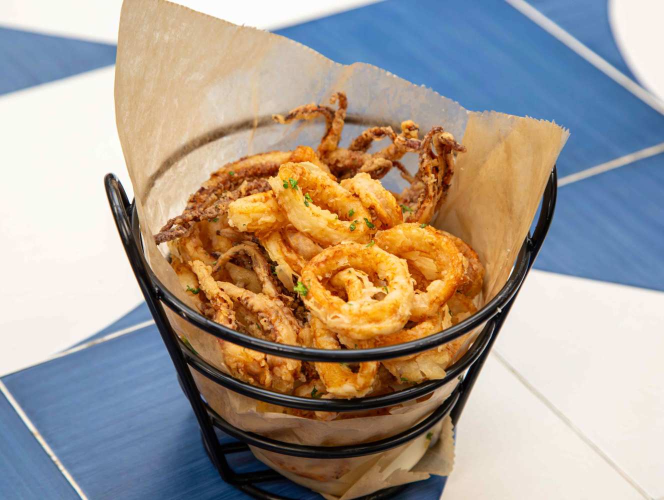 a plate of food on a table