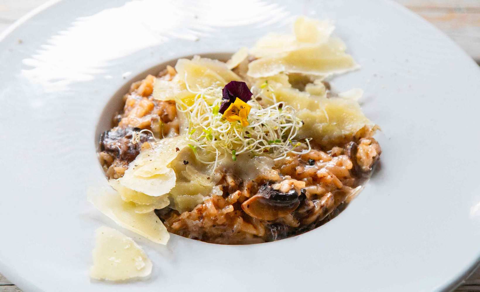 a piece of food on a plate