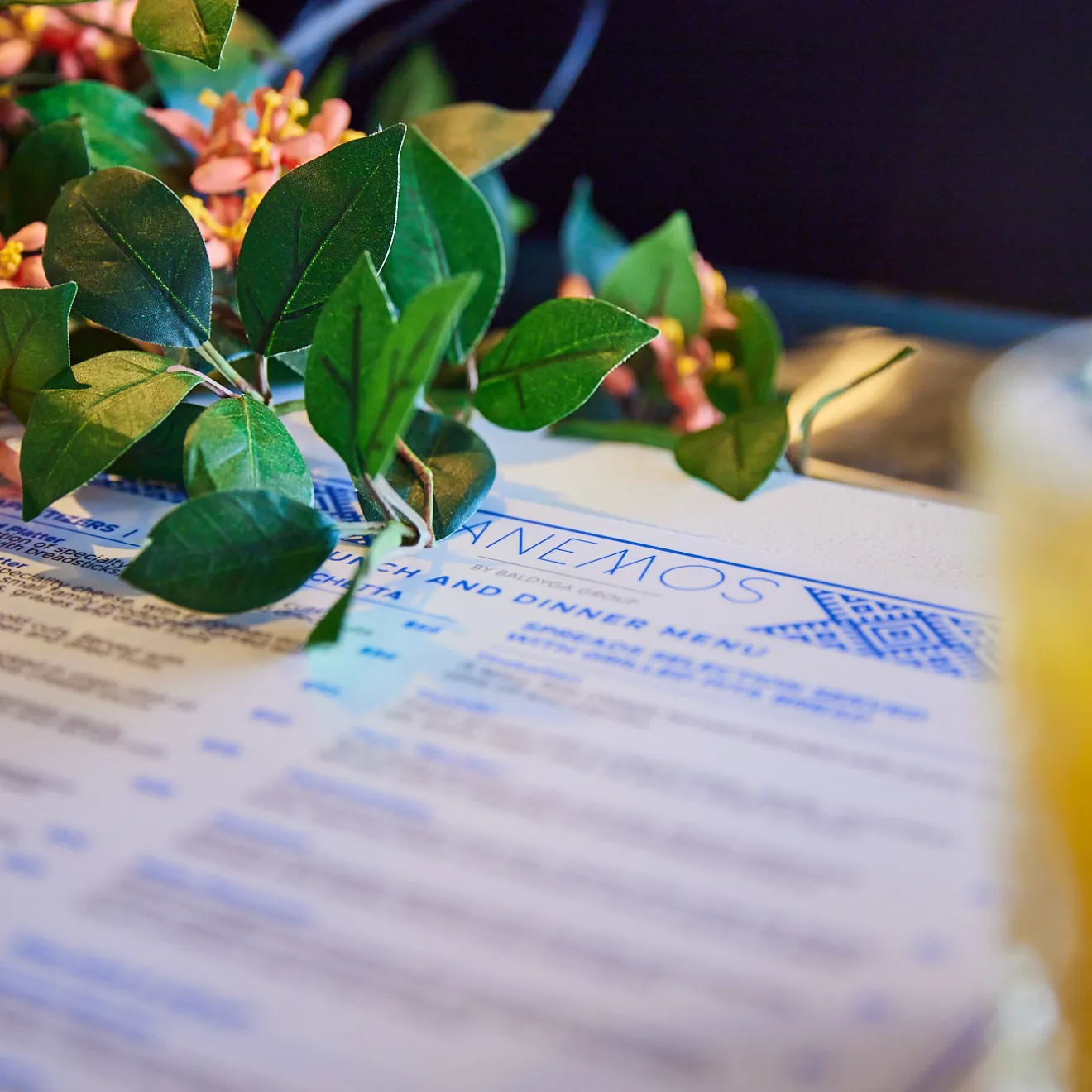 a stack of flyers on a table