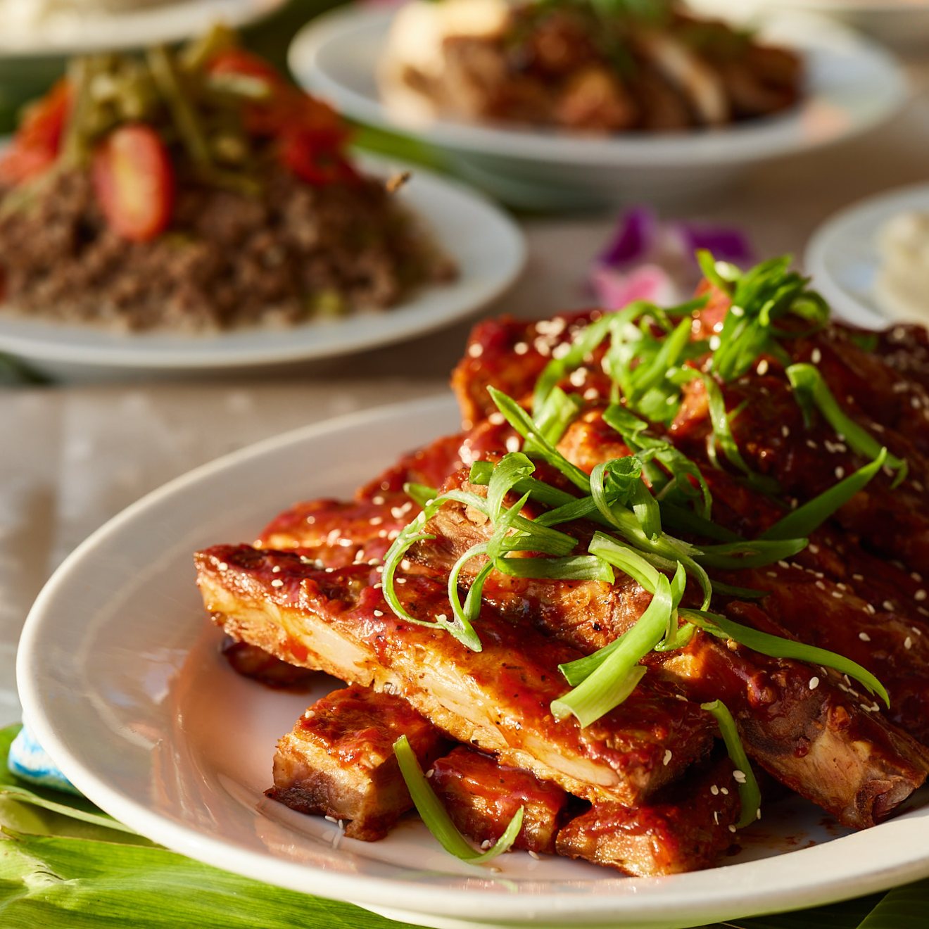a plate of food on a table