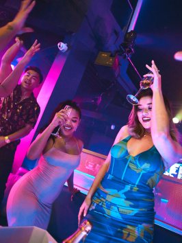 a group of people on a stage