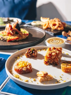 a bunch of food on a plate