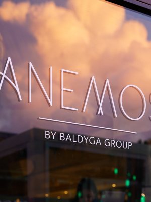 a store front at day