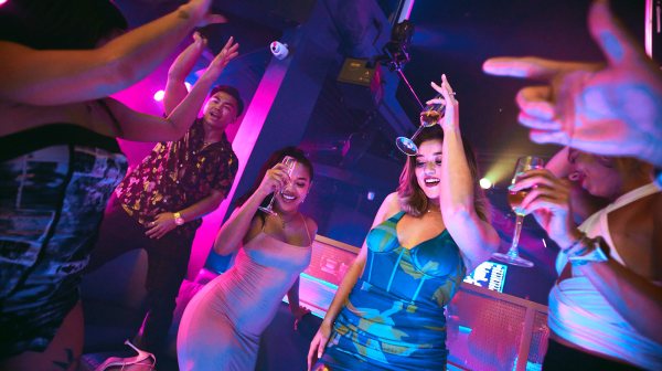 a group of people on a stage